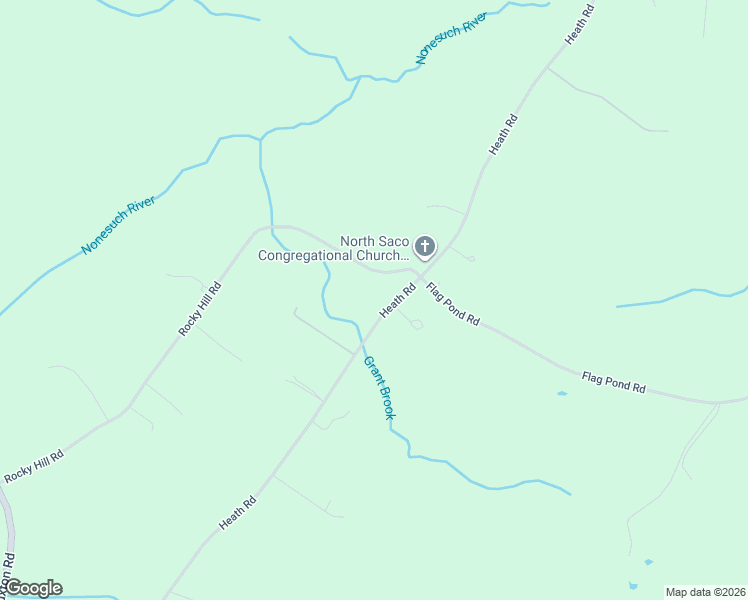 map of restaurants, bars, coffee shops, grocery stores, and more near 130 Heath Road in Saco