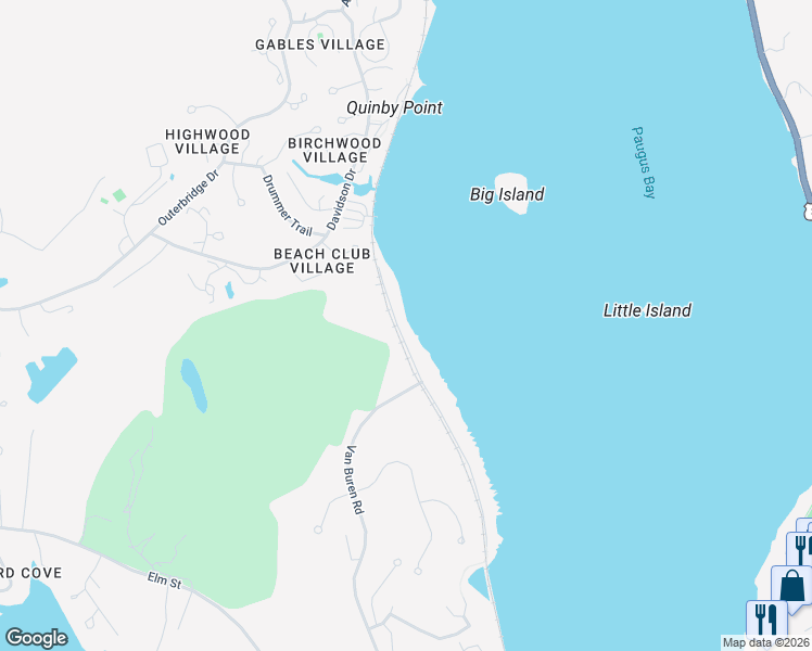 map of restaurants, bars, coffee shops, grocery stores, and more near 80 Paugus Park Road in Laconia