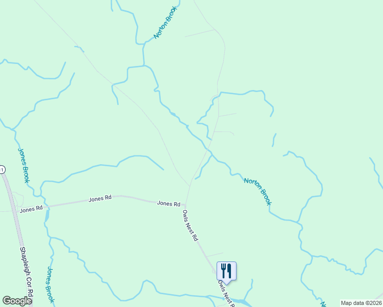 map of restaurants, bars, coffee shops, grocery stores, and more near 471 Owls Nest Road in Shapleigh