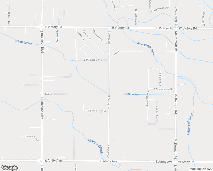 map of restaurants, bars, coffee shops, grocery stores, and more near 89 South Dewey Lane in Nampa