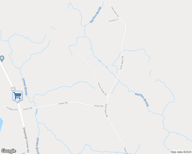 map of restaurants, bars, coffee shops, grocery stores, and more near Norton Ridge Road in Shapleigh