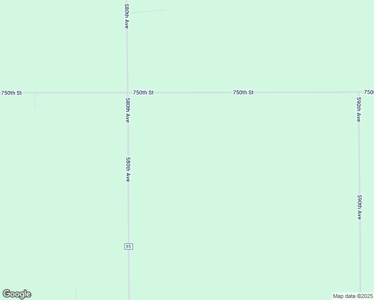 map of restaurants, bars, coffee shops, grocery stores, and more near 58341 750th Street in Alpha