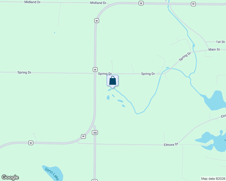 map of restaurants, bars, coffee shops, grocery stores, and more near N865 County Road W in Campbellsport