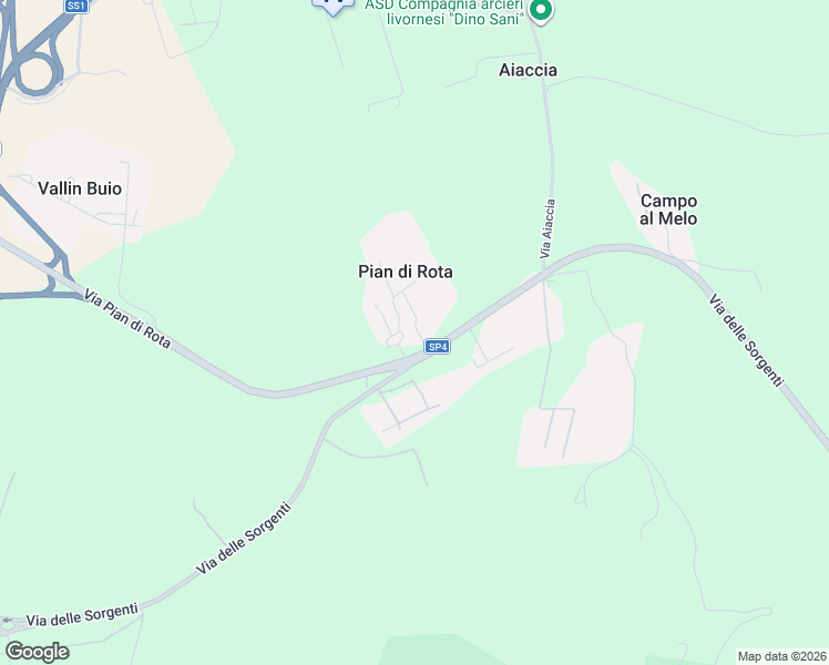 map of restaurants, bars, coffee shops, grocery stores, and more near 463 Via delle Sorgenti in Pian di Rota