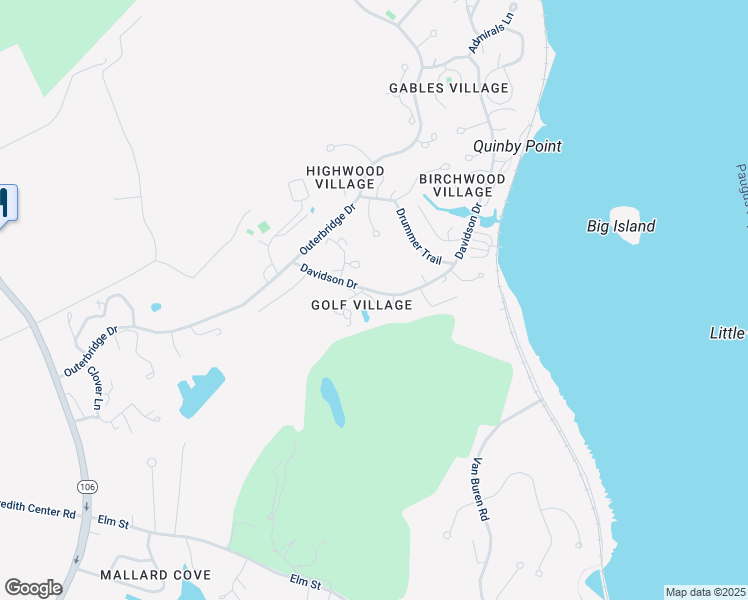 map of restaurants, bars, coffee shops, grocery stores, and more near 29 Golf View in Laconia