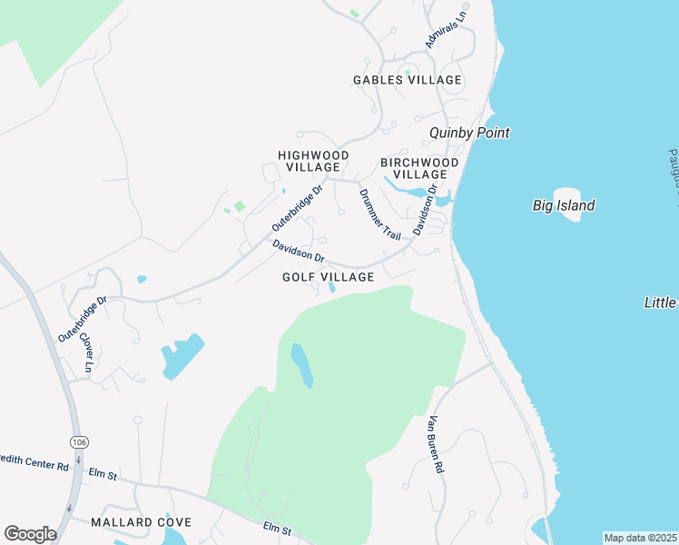 map of restaurants, bars, coffee shops, grocery stores, and more near 29 Golf View in Laconia