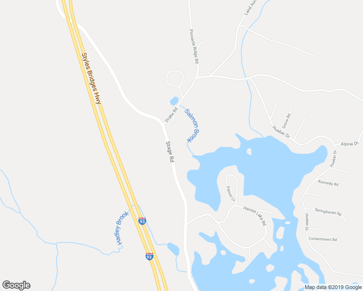 map of restaurants, bars, coffee shops, grocery stores, and more near 759 Stage Road in Sanbornton