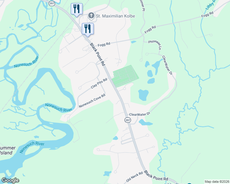 map of restaurants, bars, coffee shops, grocery stores, and more near 209 Black Point Road in Scarborough