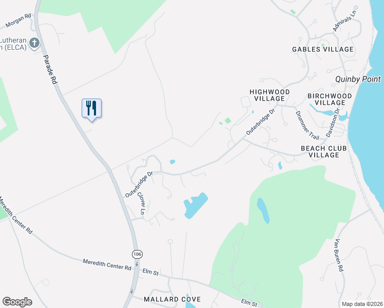 map of restaurants, bars, coffee shops, grocery stores, and more near 159 Severance Road in Laconia