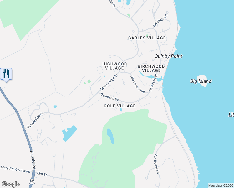 map of restaurants, bars, coffee shops, grocery stores, and more near 31 Hemlock Circle in Laconia
