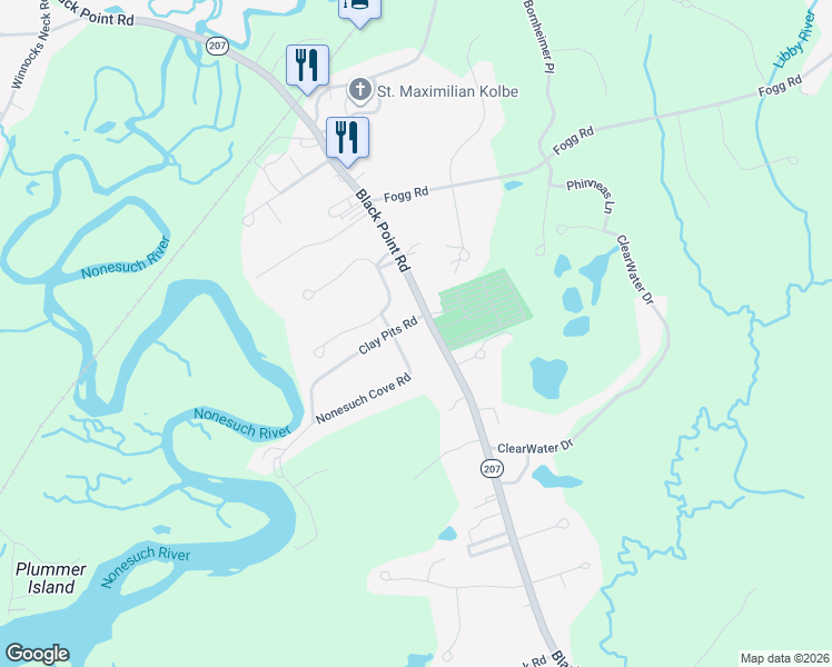 map of restaurants, bars, coffee shops, grocery stores, and more near 30 Horseshoe Drive in Scarborough