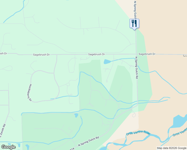 map of restaurants, bars, coffee shops, grocery stores, and more near 6330 Junegrass Road in Jackson