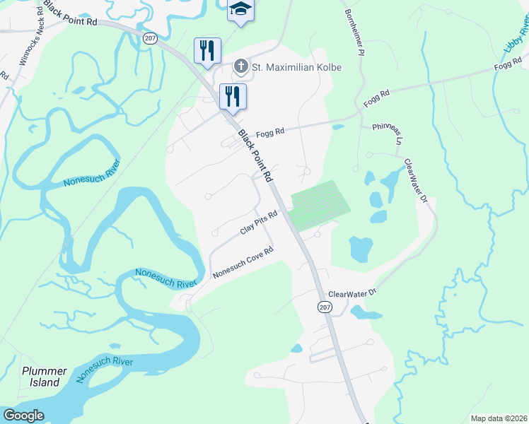 map of restaurants, bars, coffee shops, grocery stores, and more near 30 Horseshoe Drive in Scarborough