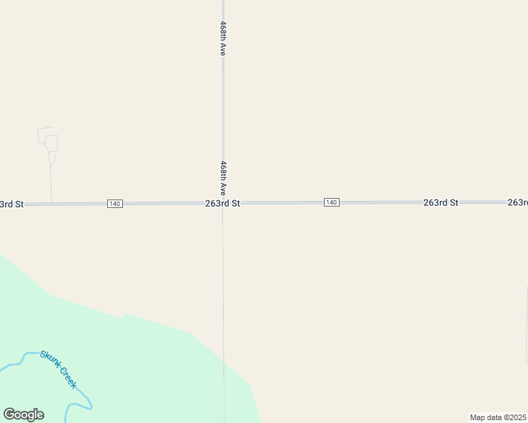 map of restaurants, bars, coffee shops, grocery stores, and more near 46807 263rd Street in Sioux Falls