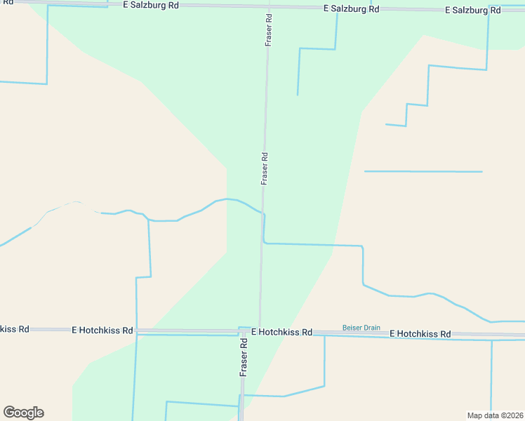 map of restaurants, bars, coffee shops, grocery stores, and more near 5816 Fraser Rd in Bay City