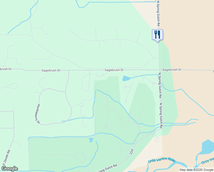 map of restaurants, bars, coffee shops, grocery stores, and more near 6330 Junegrass Road in Jackson