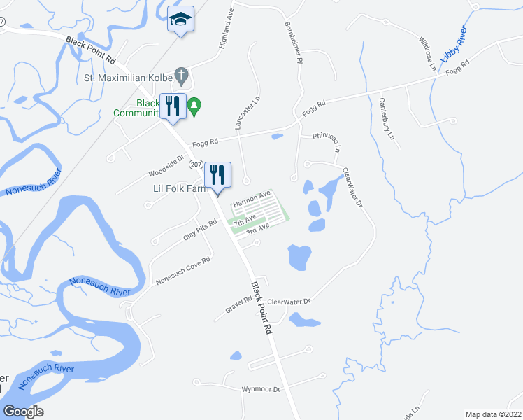 map of restaurants, bars, coffee shops, grocery stores, and more near 8th Avenue in Scarborough