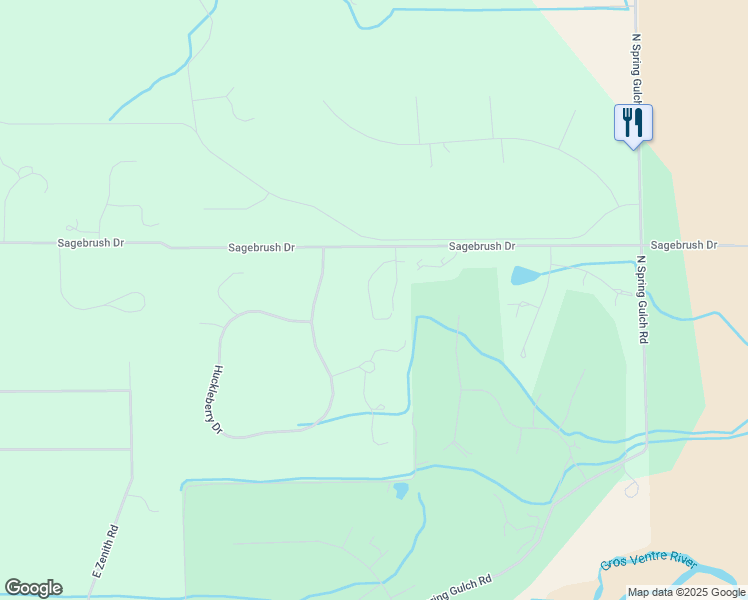 map of restaurants, bars, coffee shops, grocery stores, and more near 310 Sagebrush Drive in Jackson
