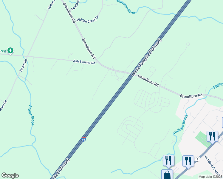 map of restaurants, bars, coffee shops, grocery stores, and more near 92 Broadturn Road in Scarborough
