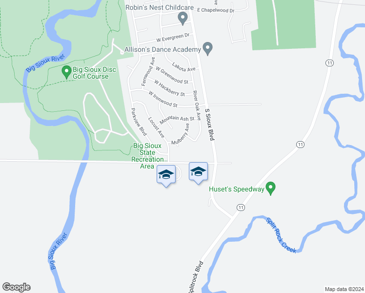map of restaurants, bars, coffee shops, grocery stores, and more near 1800 Mulberry Avenue in Brandon