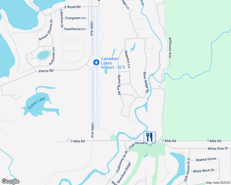 map of restaurants, bars, coffee shops, grocery stores, and more near 7331 Ryans Run in Stanwood