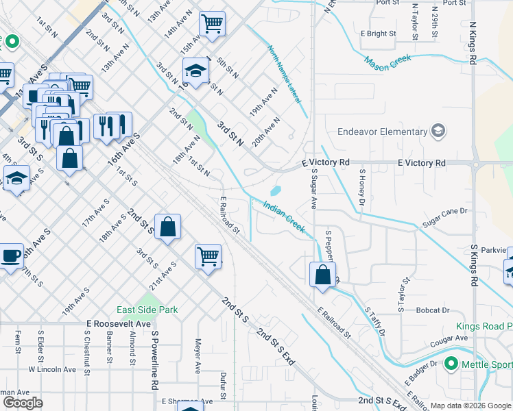 map of restaurants, bars, coffee shops, grocery stores, and more near 1963 East Shortline Drive in Nampa