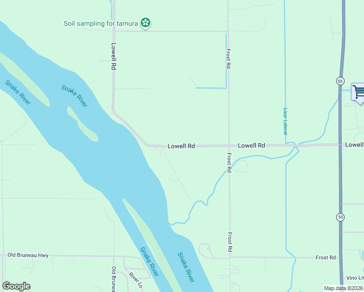 map of restaurants, bars, coffee shops, grocery stores, and more near 20698 Lowell Road in Caldwell