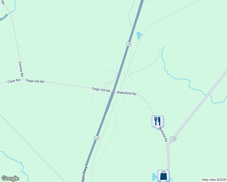 map of restaurants, bars, coffee shops, grocery stores, and more near 3411 White Mountain Highway in Wakefield