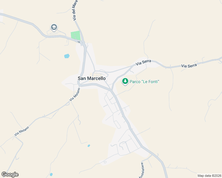 map of restaurants, bars, coffee shops, grocery stores, and more near Strada Provinciale 18 in San Marcello