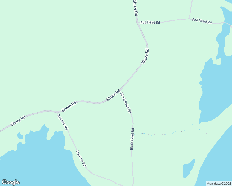 map of restaurants, bars, coffee shops, grocery stores, and more near Shore Road in Ingomar