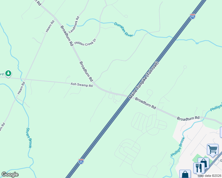 map of restaurants, bars, coffee shops, grocery stores, and more near 91 Broadturn Road in Scarborough