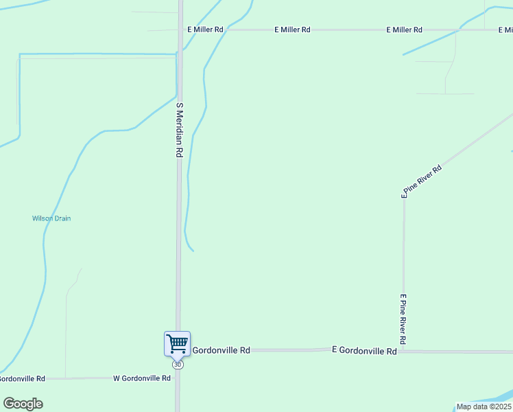 map of restaurants, bars, coffee shops, grocery stores, and more near 1231 South Meridian Road in Midland