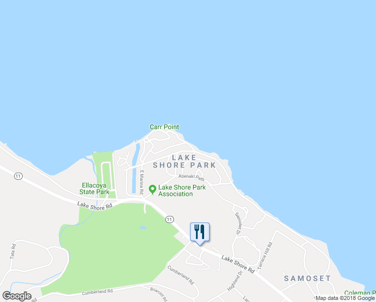 map of restaurants, bars, coffee shops, grocery stores, and more near 85 Old Rail Road in Gilford