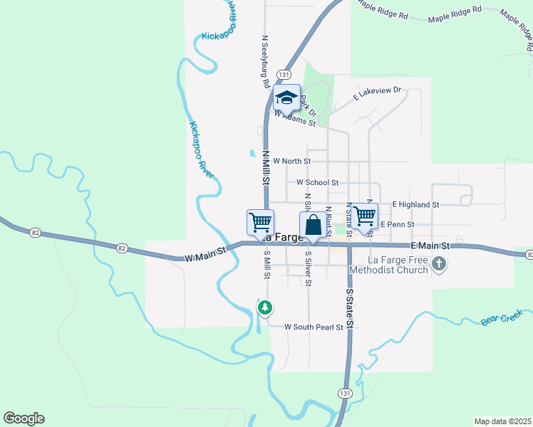 244 North Mill Street, La Farge WI Walk Score