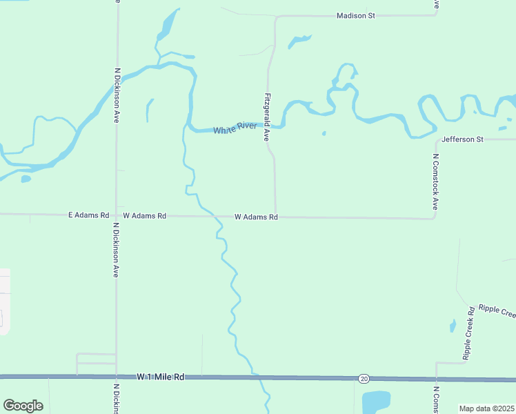 map of restaurants, bars, coffee shops, grocery stores, and more near 8485 West Adams Road in Hesperia