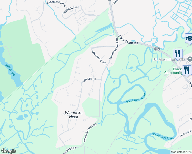 map of restaurants, bars, coffee shops, grocery stores, and more near 60 Coach Lantern Lane East in Scarborough