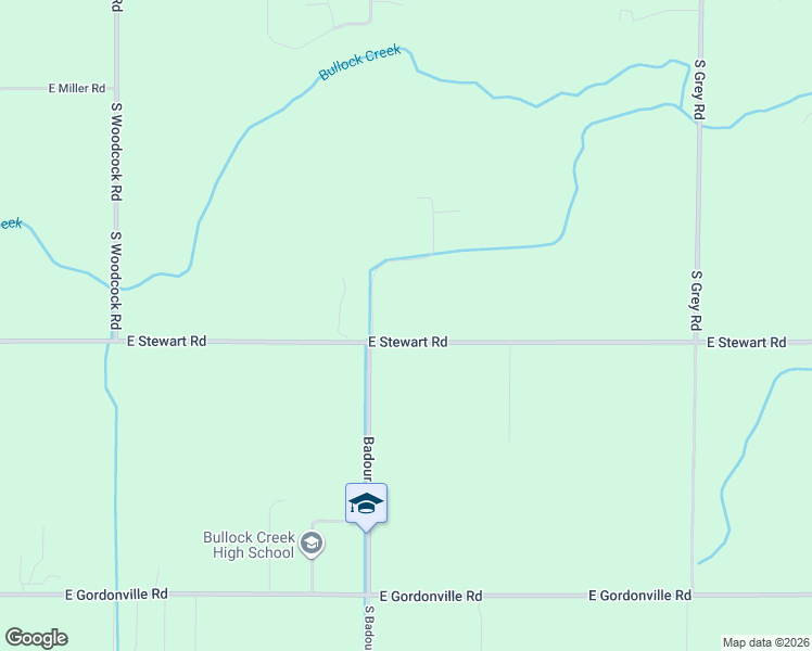 map of restaurants, bars, coffee shops, grocery stores, and more near 2001-2099 East Stewart Road in Midland Township