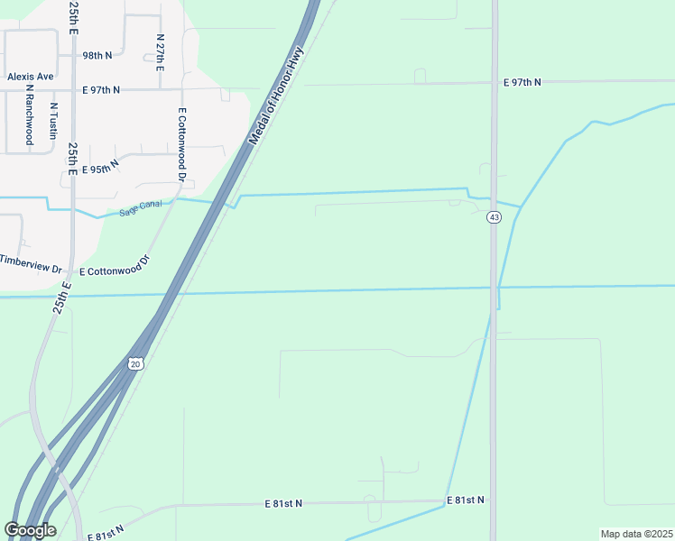 map of restaurants, bars, coffee shops, grocery stores, and more near 9219 North Yellowstone Highway in Idaho Falls