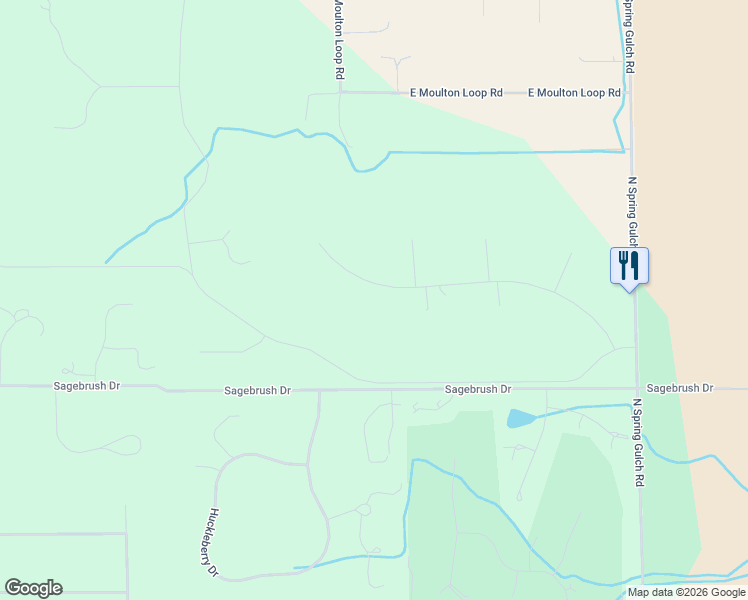 map of restaurants, bars, coffee shops, grocery stores, and more near 450 East Oatgrass Road in Jackson