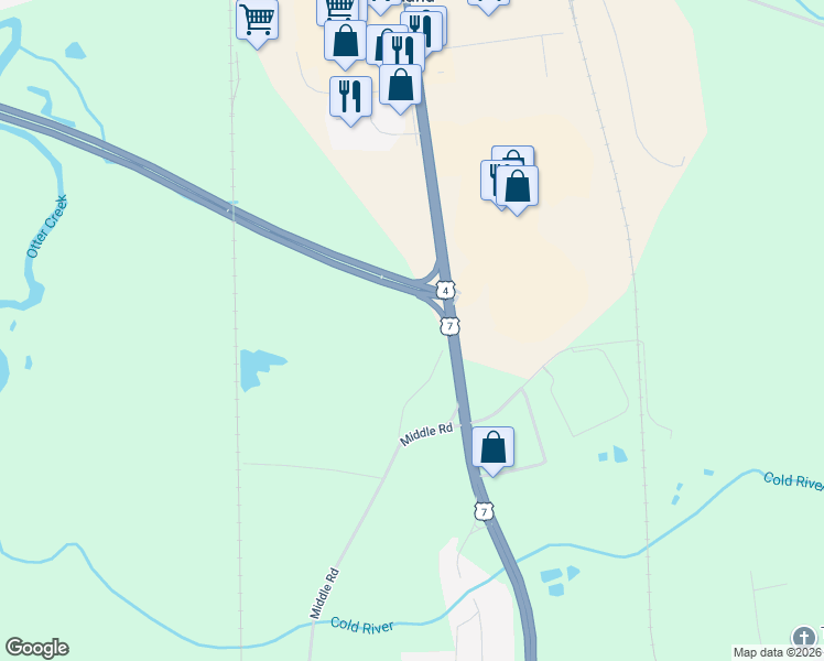 map of restaurants, bars, coffee shops, grocery stores, and more near in Rutland