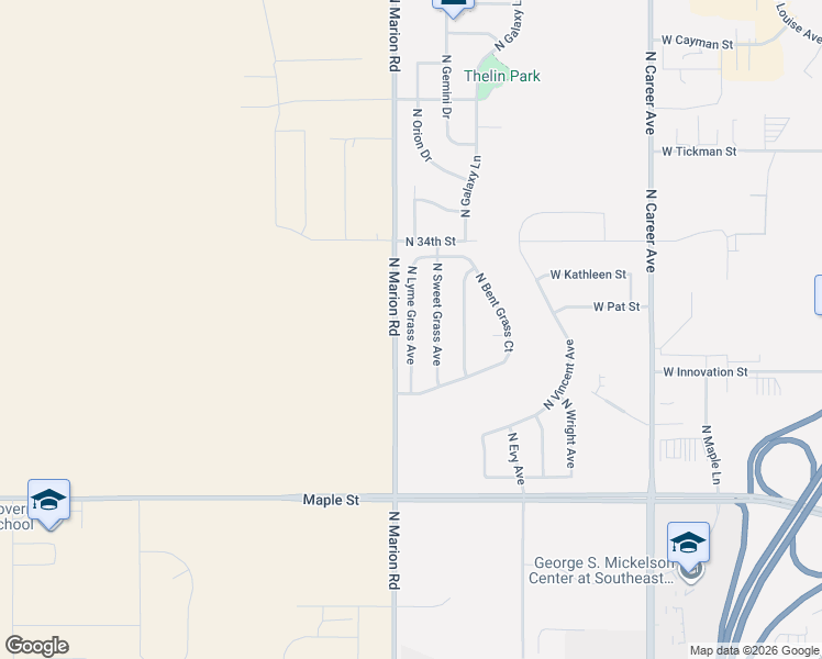 map of restaurants, bars, coffee shops, grocery stores, and more near 2705 North Lyme Grass Avenue in Sioux Falls