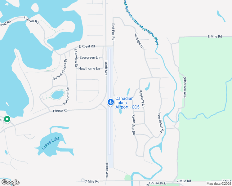 map of restaurants, bars, coffee shops, grocery stores, and more near 7618 Red Fox Road in Stanwood
