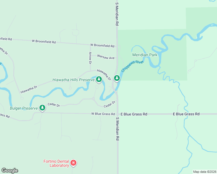 map of restaurants, bars, coffee shops, grocery stores, and more near 1-199 Meridian Court in Mount Pleasant