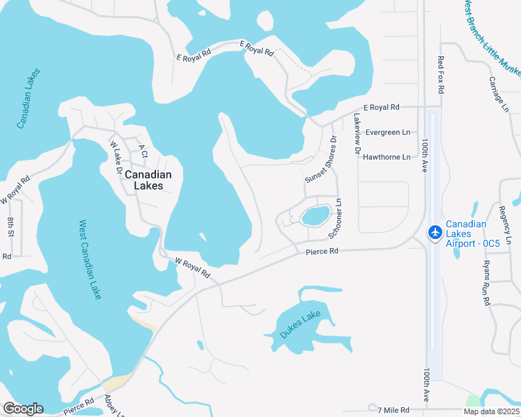 map of restaurants, bars, coffee shops, grocery stores, and more near 7634 Bay Mdw in Stanwood