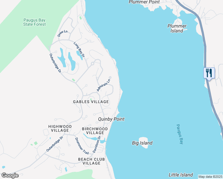 map of restaurants, bars, coffee shops, grocery stores, and more near 48 Heron Trace in Laconia