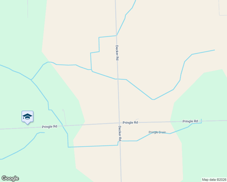 map of restaurants, bars, coffee shops, grocery stores, and more near 5500-5648 Decker Road in Cass City