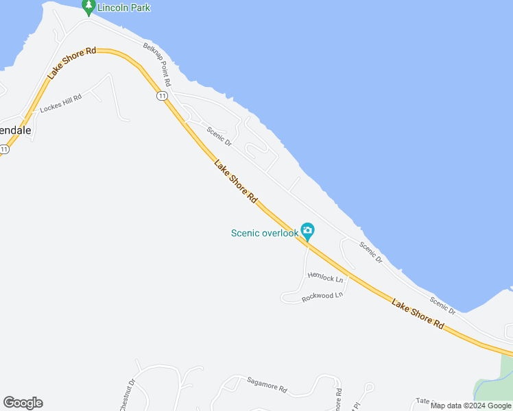 map of restaurants, bars, coffee shops, grocery stores, and more near 75 Scenic Drive in Gilford