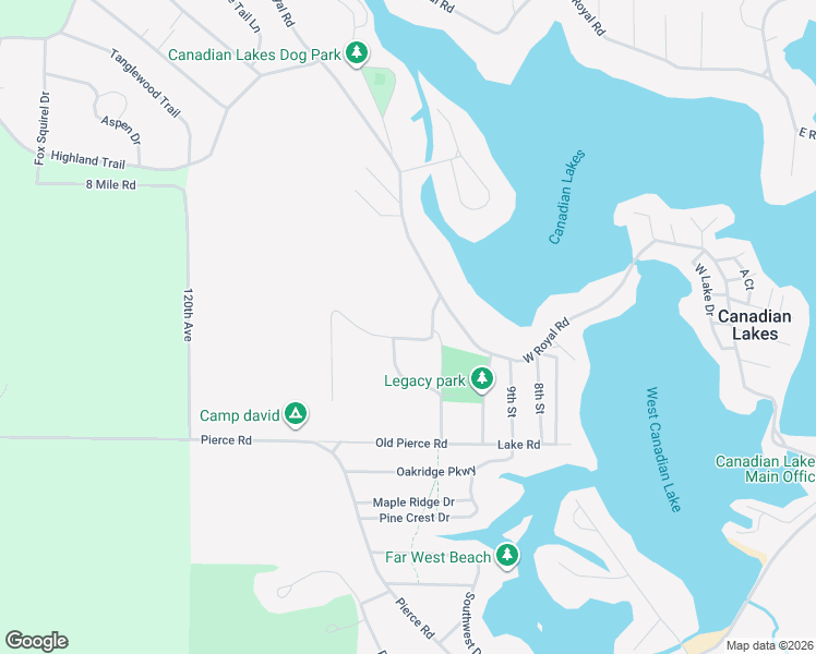 map of restaurants, bars, coffee shops, grocery stores, and more near 11562 Tanglewood Trail South in Stanwood
