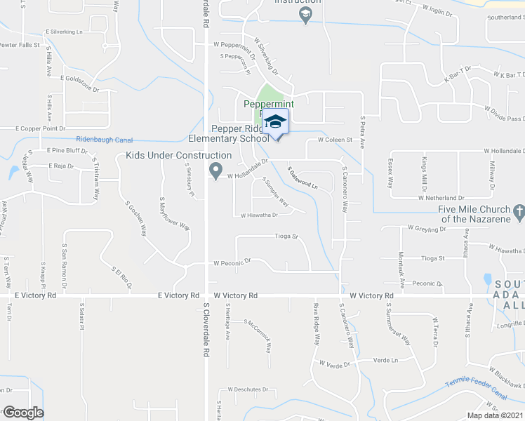 map of restaurants, bars, coffee shops, grocery stores, and more near 11942 West Hiawatha Drive in Boise