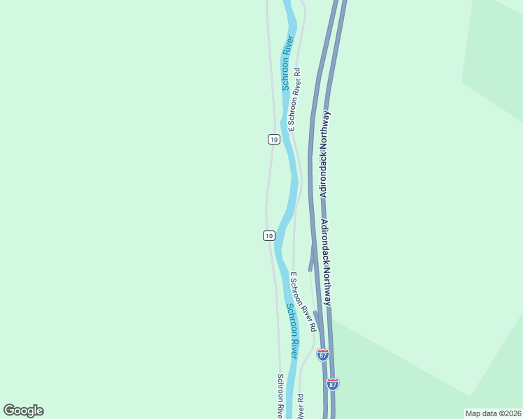 map of restaurants, bars, coffee shops, grocery stores, and more near 1531 Schroon River Road in Warrensburg